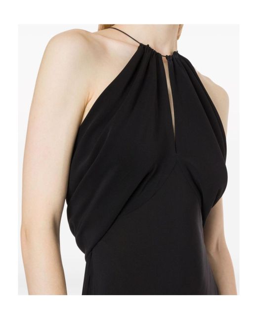 Philosophy Di Lorenzo Serafini Black Halter Neck Dress