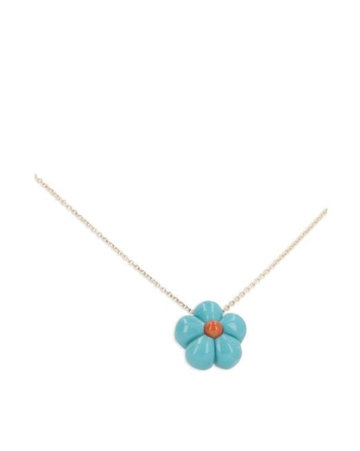 Aliita White Flower Pendant Necklace