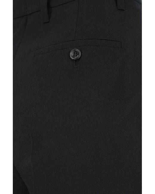 Prada Black Tapered High-Rise Pants