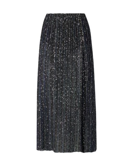 Missoni Black Sequin-Embellished Side-Slit Midi Skirt