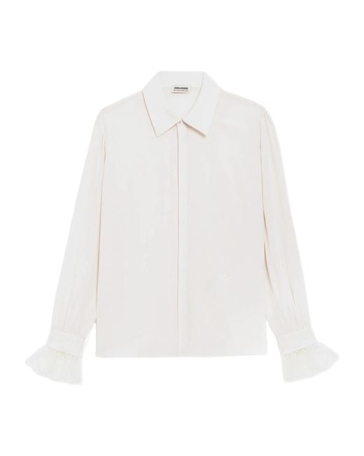 Zadig & Voltaire White Long-Sleeved Shirt