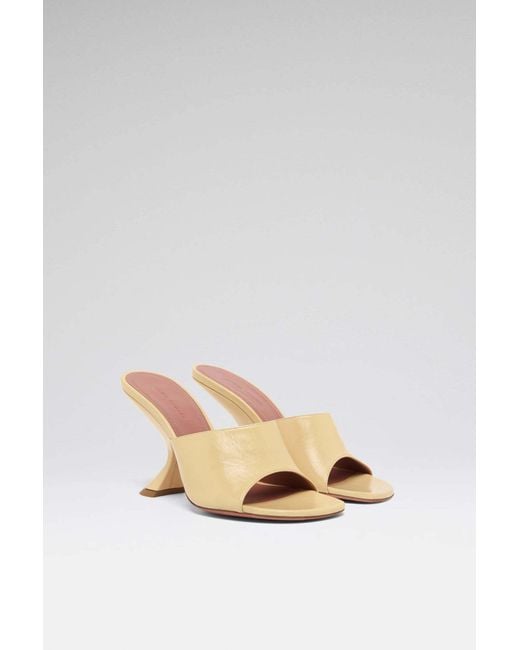 AMINA MUADDI Natural Taylor Slipper 90 High Heel Sandals