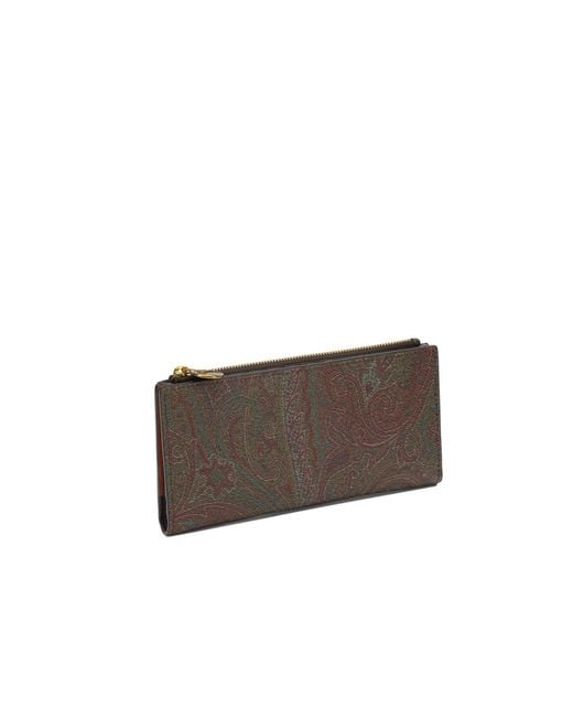 Etro Brown Arnica Bi-Fold Wallet