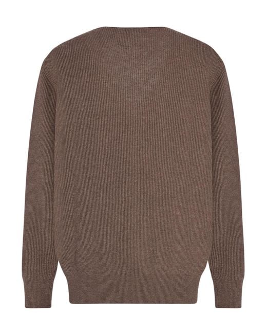 The Row Brown Long-Sleeved Knitwear