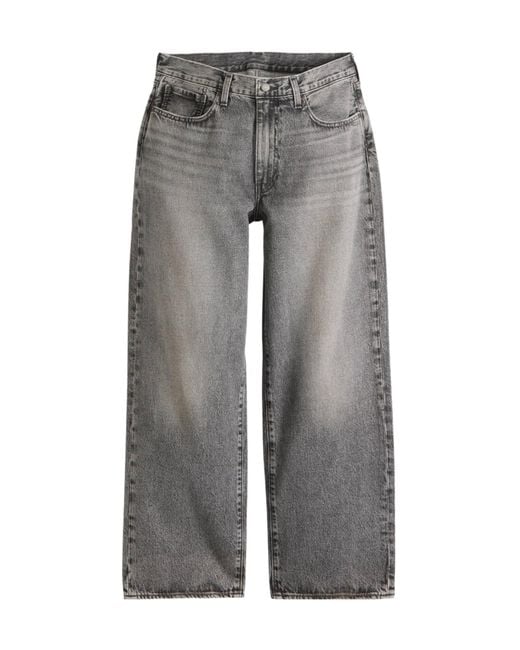 Levi's Gray 578 Logo Patch Baggy Jeans for men