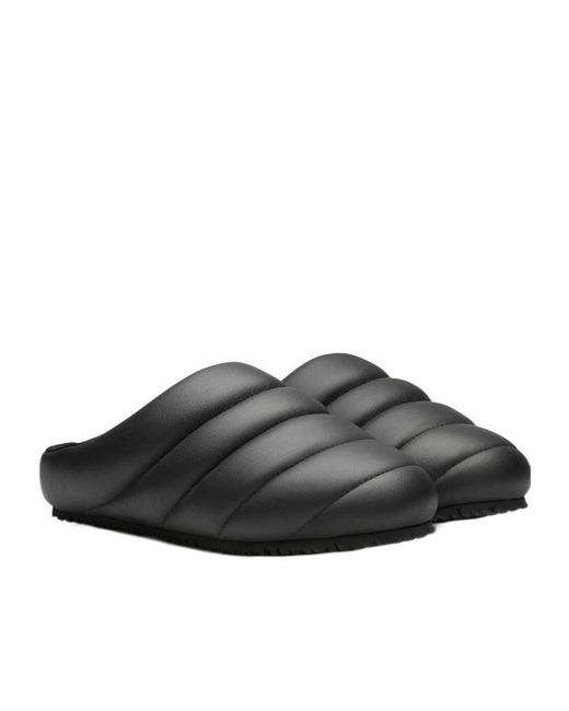 Axel Arigato Black Round-Toe Slippers