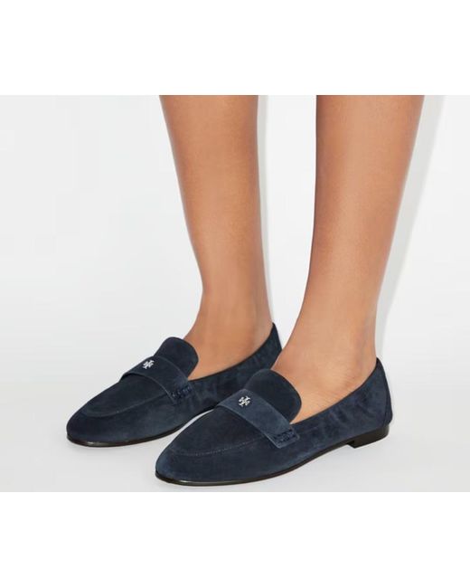 Tory Burch Blue Slip-On Ballet Loafers