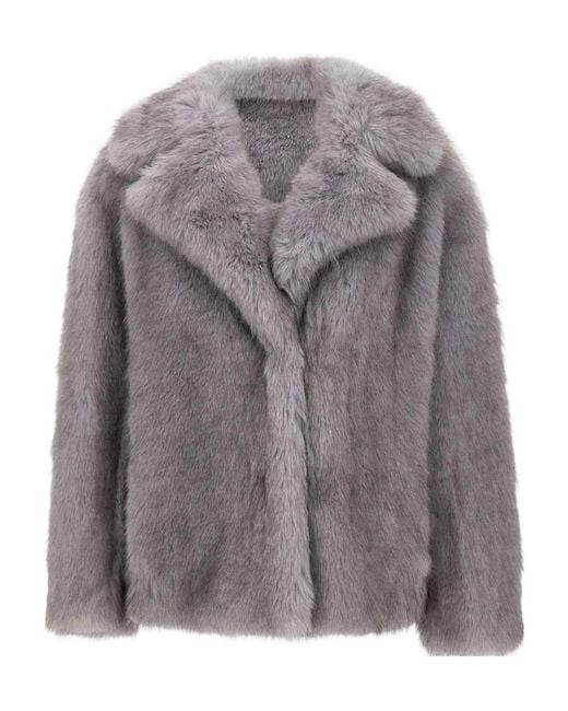 Stand Studio Gray Valentina V-Neck Jacket