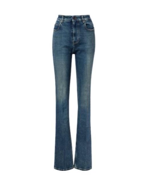 Balenciaga Blue High-Rise Straight Jeans