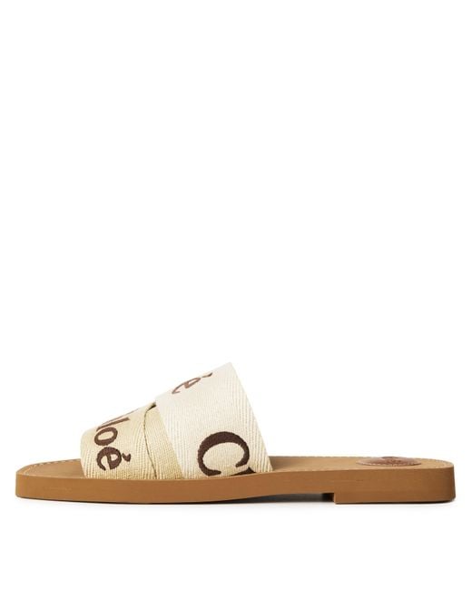 Chloé Metallic Highend Flat Slide Sandals