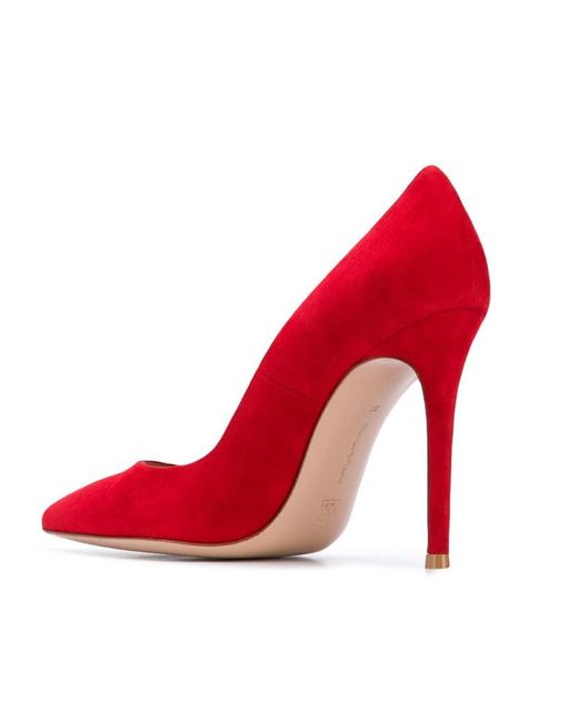 Gianvito Rossi Red Cusp High-Heeled Shoes