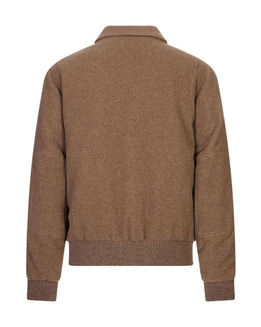 Canali Brown Wool Jacket for men