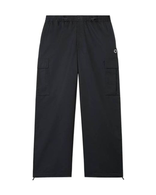 KENZO Blue Wide-Leg Cargo Pants for men