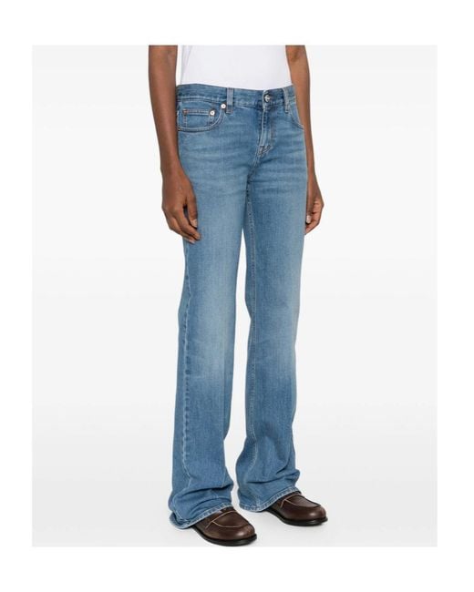 Gucci Blue Logo Patch Denim Jeans