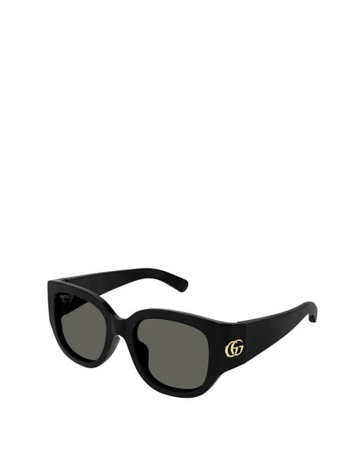 Gucci Black Eyewear Square-Frame Sunglasses