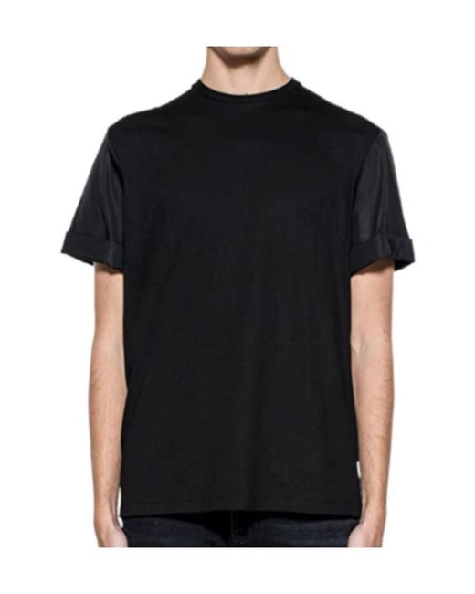 Neil Barrett Black T-Shirt With Round Neck And Short Sleeves for men