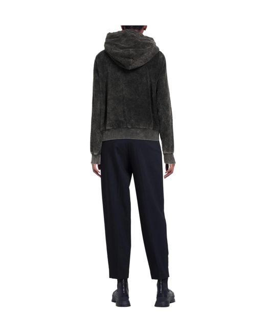 DIESEL Black Solid-Color Hoodie