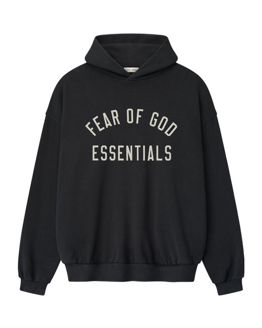 Fear Of God Black Logo Hoodie for men