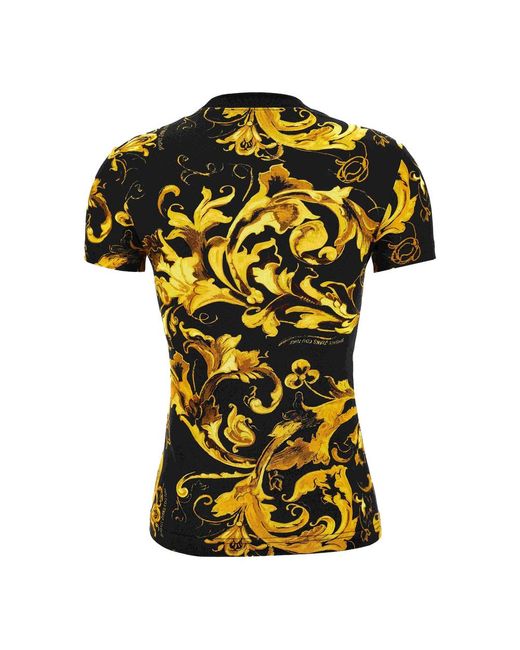 Versace Jeans Yellow All-Over Print T-Shirt