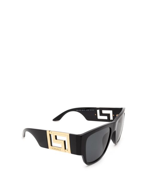 Versace Gray Eyewear Square Frame Sunglasses for men