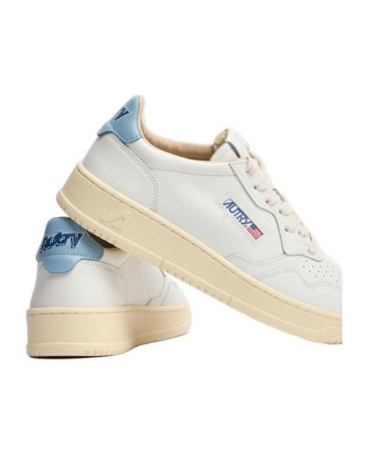 Autry White Medalist Low Sneakers