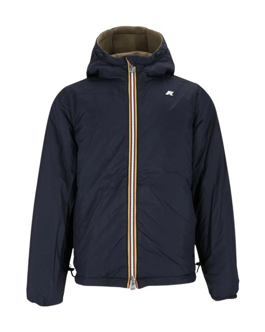 K-Way Blue Jack Spacer Hooded Jacket for men