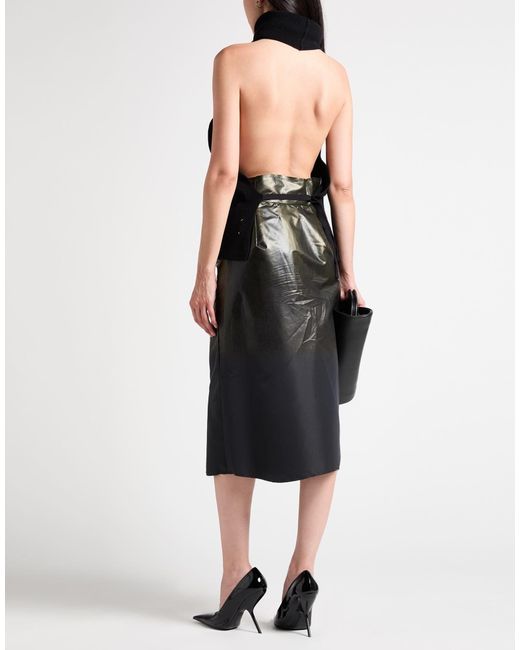 Maison Margiela Black Color-Block Ruffled Umbrella Skirt