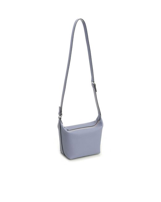 Valextra Blue Mochi Mini Handbag