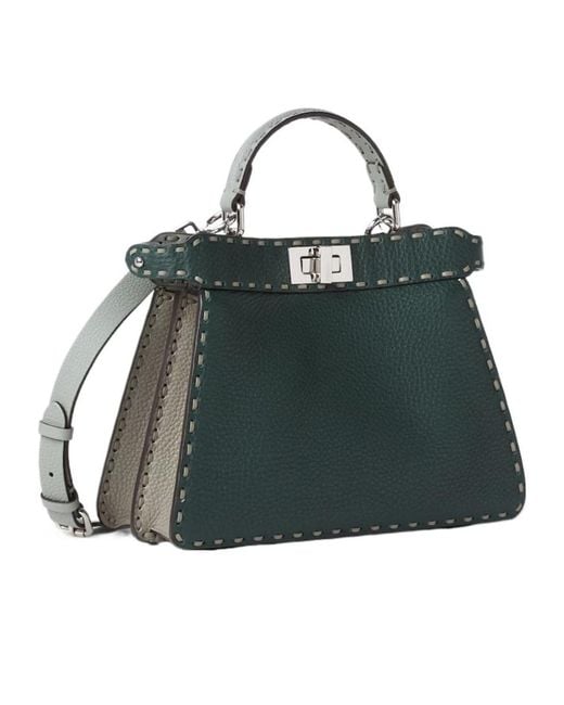 Fendi Green Peekaboo Iseeu Small Tote Bag
