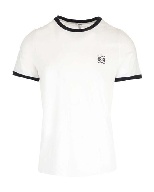 Loewe White Slim-Fit Jersey T-Shirt for men