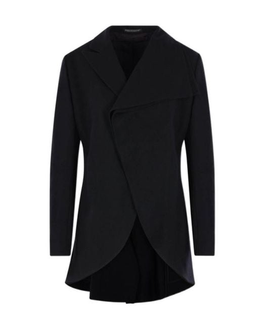 Yohji Yamamoto Black Asymmetrical Jacket