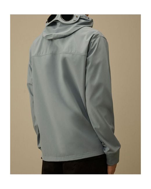 C P Company Gray Shell-R Goggle Hooded Jacket for men