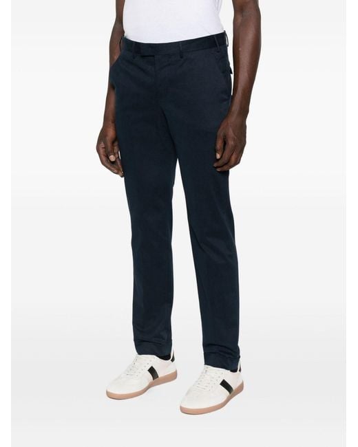 PT01 Blue Cuffed-Hem Chinos for men