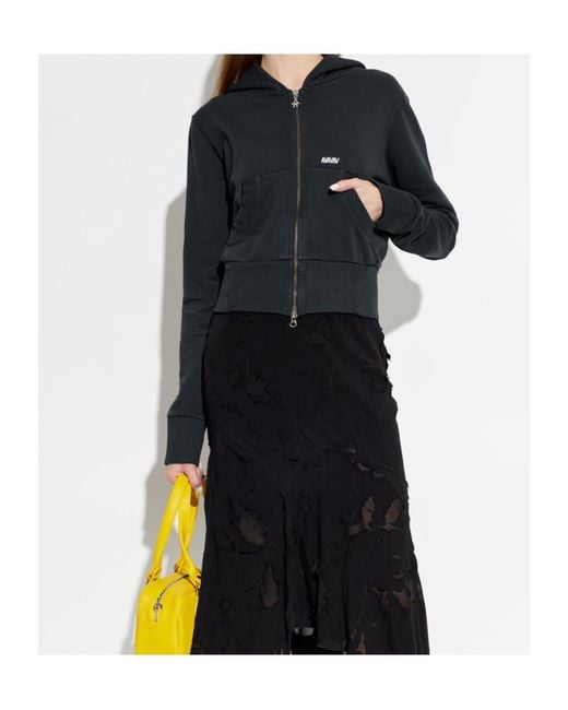 AVAVAV Blue Hooded Zip Knitwear