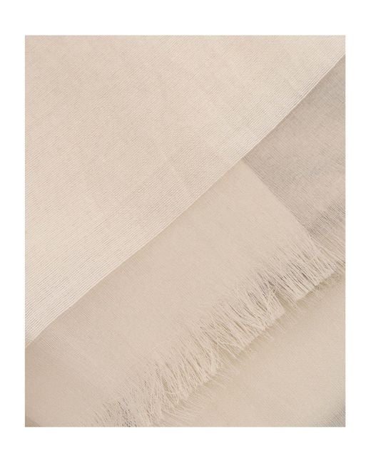 Faliero Sarti Natural Printed Scarf