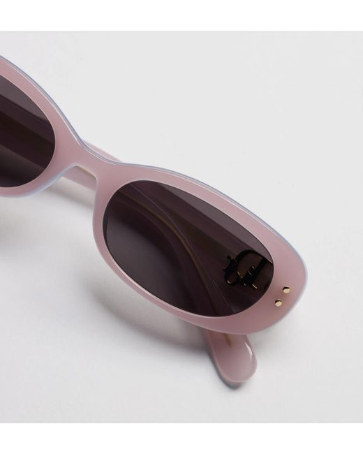 Dior White Full Frame Sunglasses