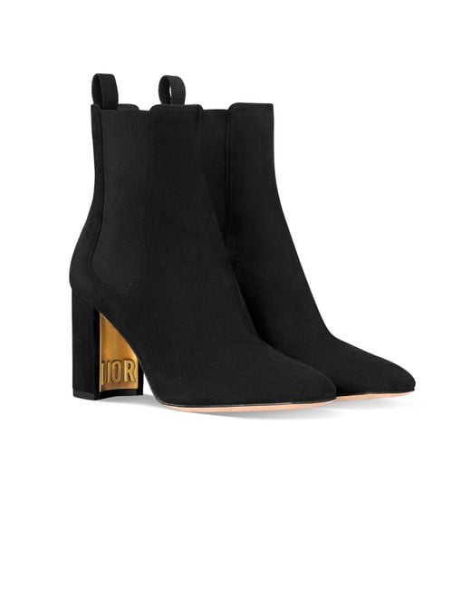 Dior Black D-Art Heeled Ankle Boot