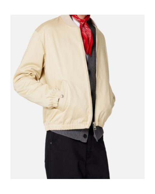 AMI Natural Ami De Coeur Zipped Bomber Jacket for men
