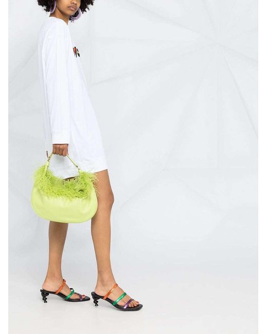 Moschino White Logo Printed T-Shirt Dress