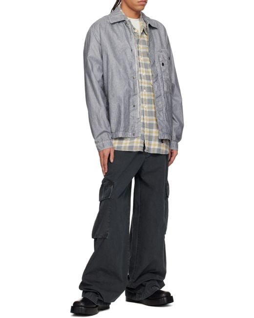 C P Company Green Embroidered-Logo Jacket for men