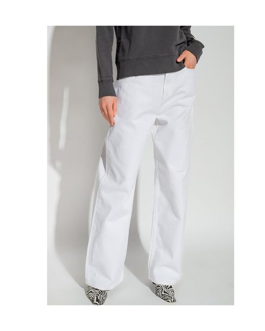 Golden Goose Deluxe Brand White Wide-Leg Jeans