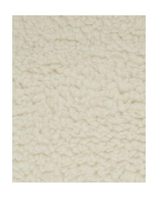 Prada White Teddy Logo-Plaque Scarf