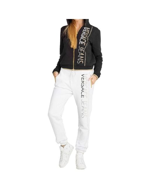 Versace Jeans Black Printed Logo Casual Jacket