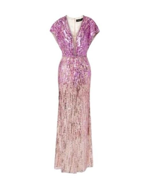 Jenny Packham Pink Dusk Sequined Gown