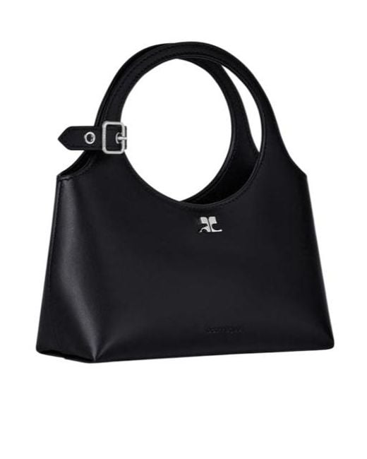 Courreges Black Courrèges Mini Holy Day Zipped Tote Bag