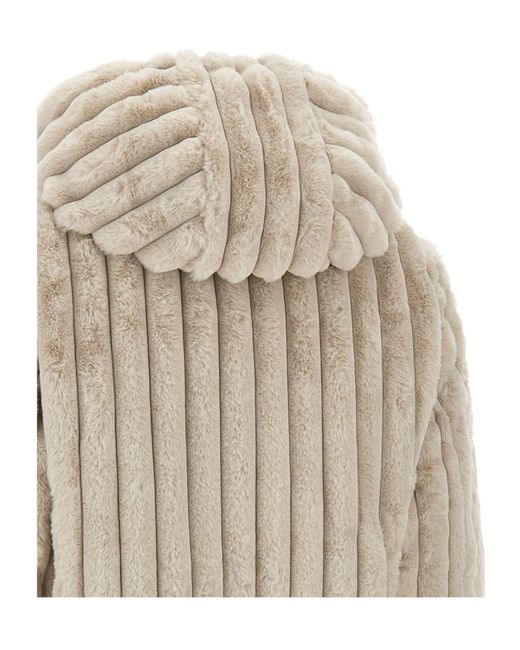 Save The Duck Natural Zip-Up Hooded Coat
