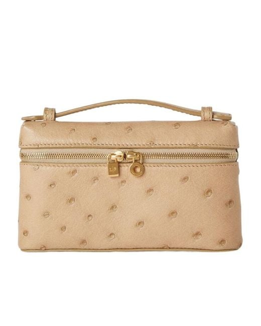 Loro Piana Natural Extra Pocket Mini Pouch