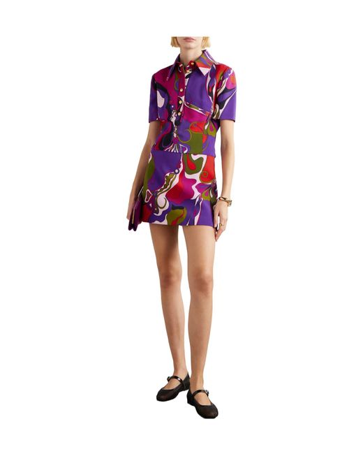 Emilio Pucci Purple Loosefit Dress