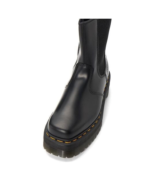 Dr. Martens Black 2976 Platform Leather Chelsea Boots