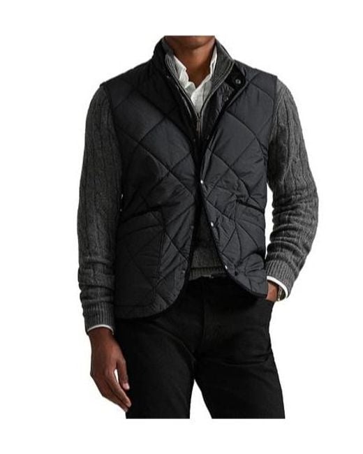 Polo Ralph Lauren Blue Quilted Vest for men
